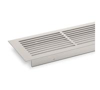 SO-TECH® Rejilla de ventilación chapa perforada 500 x 86 mm plateada Rejilla de rejilla perforada EV1