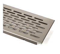 SO-TECH® Rejilla de Ventilación Placa del Puente Paneles de Ventilación Malla perforada Aspecto de Acero Fino - Oval 900