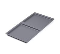SO-TECH® Tapa para Cubo de Basura 21L eins2vier Separador de basura Separador de material reciclable gris aluminio