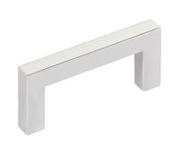SO-TECH® Tirador de Mueble "E8" Acero Inox Verdadero Pulido Distancia Agujero 64 mm