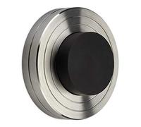 SO-TECH® Tope de Puerta Zeus Altura 20,5 mm Acero Fino Real Ø 60 mm con Amortiguador Ø 33 mm