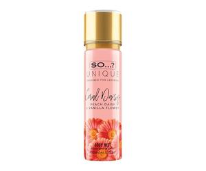 So…? Unique Womens Vegan Coral Daisy Body Mist Fragrance Spray 150ml