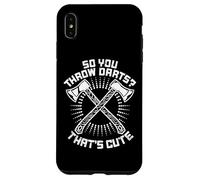 So You Throw Darts That's Cute Hatchet Target Axe Throwing Carcasa para iPhone XS MAX