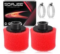 SOAJEE 2 filtros de aire de 1.25 pulgadas y 32 mm para motor GY6 de 50 cc - 90 cc 110 cc 125 cc 150 cc GY6 para motocicleta ATV Quad Scooter Go Kart Mini Moto Pocket Pit Dirt Racing Super Bike