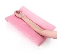 Soaoo Almohada de elevación de brazo, alivio del dolor de brazo, brazo roto, poscirugía, almohada suave para lesiones en las piernas (rosa)