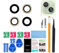 Soaosdr Lente de cámara trasera original de repuesto para iPhone 15 de 6.1 pulgadas y iPhone 15 Plus de 6.7 pulgadas con adhesivo preinstalado, kit de herramientas de reparación y manual de