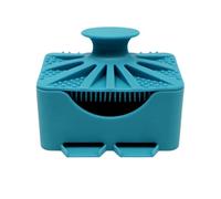 Soap Box with Lid - Portable Silicone Leakproof Case Withs Shower Brush | 2 In 1 Soap Bar Holder with Lid | Leakproof Case For Travel Bathroom Gym Bath Home Outdoor
