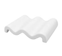 Soap Dish - Kitchen Bar Soap Tray, Quick-Drying Wave Shape Dish | Tray For Homeowners Renters Apartment Bathroom Hotel Home Dorm Kitchen Laundry Room Garage Vanity Area Restrooms Uses