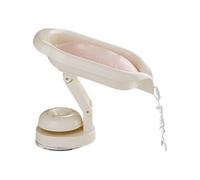 Soap Dish - No Drill Soap Storage, 6.2 Inches Suction Cup Bar Holder for Shower, ABS Kitchen Sink Organizer, Bathroom Accessories with Strong Grip Design, Wall Tray Rack for Bar Drying Space Saving