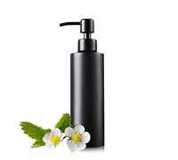 Soap Dispenser, Matte Black with Funnel and Non-Slip Coaster 304 Stainless Steel Metal Pump Hand Sanitizer Bottle for Bathroom, and Kitchen (12oz/350ml)