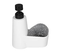 Soap Dispenser with Steel Ball, Liquid Foam Soap Pump for Kitchen and Bathroom Sink, Resin Stainless Steel ABS Dispenser for Dishwashing Liquid and Hand Soap (Blanca)
