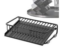 Soap Holder - 5.51 Inch Soaps Holders with Drain Tray | Kitchen Soap Dish Rack | Carbon Steel Soaps Stand Organizer | Rust Resistant Drainage Design, Water Drip Base Storage Holder