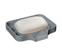 Soap Holder, Silicone Soap Dish, Sponge Drainer, Water Draining Design, Flexible Non Slip Base, Bathroom Sink Kitchen Use, Bathtub Holder, 4.72x4.13x0.67 Inches