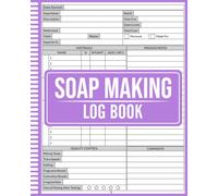 Soap Making Log book: Artisan Soap Crafter’s Organizer for Recipes, Molds & Curing Notes, Cold & Hot Process Soap Log with Quality Control Pages, for Soapers, Crafters, Hobbyists & Shop Owners