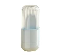 SOAP Maleta de viaje y herramienta de fregado Tapa sellada Antihumedad Baño Esencial para la organización del equipaje Maletín de jabón de viaje multifuncional con cepillo de limpieza