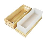 Soap Molds, Silicone Loaf Tray, Rectangle Baking Mold Nonstick Base, Craft Container with Easy Release, Project Mould Maker for Cake Pudding, Home, 11.1 X 4.33 X 3.94 Inches