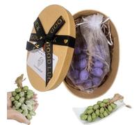 Soap on a Rope - Grape Soap on a Rope, Advanced HandmadeGrape Shaped Soaps, Grape ClusterSoap for Face, Body Shower (20 grapes,Purple)