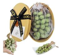 Soap on a Rope - Grape Soap on a Rope, Advanced HandmadeGrape Shaped Soaps, Grape ClusterSoap for Face, Body Shower (40 grapes,Green)