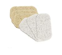 Soap Pad, Soap Dish, Non-Slip Soap, 6 Pieces, 3 Yellow and 3 Wh IWF