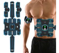 SOARFLY Electroestimulador Muscular,Abdominales Electroestimulacion Kit Di Neutri con 14 Almohadillas,USB EMS Electroestimulador Muscular,10 Modalità E 39 Intensità per L'Allenamento Di Addominali