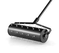 SOARS Rodillo Aireador de Césped, Aireador de Césped con Clavos y Mango de 3,5 cm, para el Cuidado del Césped (52cm, Negro)