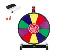 SOARS Ruleta de la Suerte, la Ruleta de la Suerte con Soporte con Ventosas, Ruleta con Marcadores y Borradores de Pizarra Blanca, Ruleta Chupitos para Familia, Año Nuevo y Fiesta (12 Pulgadas)