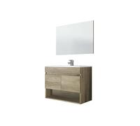 Sob o guarda-roupa com efeito de madeira