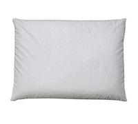 Sobakawa Almohada de Trigo sarraceno, algodón orgánico, tecnología Natural, sueño Fresco, Soporte Cervical, para Dormir Boca Arriba o de Lado, cojín de meditación, Blanco, tamaño Queen