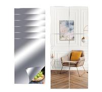 SOBEAU 6 Piezas Espejo Adhesivo Pared 30 * 20cm,Hojas de Espejo Flexibles Suaves no de Vidrio Pegatinas de Espejo,Espejos sin Marco,Espejo de Pared Decorativo para Casa,Decoración de Cuarto de Baño