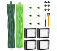 SOBEAU Accesorios Recambios para iRobot Roomba Series E/I/J, i7 i7+ i3 i3+ i4 i4+ i6 i6+ j7 j7+ i8 i8+ E5 E6 E7,Kit de Repuestos para Roomba Aspiradora,2 Cepillos de Goma,4 Filtro,6 Cepillos Laterale