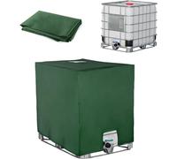 SOBEAU Cubierta para Depósito de Agua 1000 litros, IBC Funda Deposito Protección, Antipolvo Anti UV Grifo Deposito de Agua, Tapa Deposito Agua Lluvia, Cubierta Contenedor IBC (120 x 100 x 116 cm)
