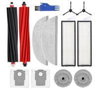SOBEAU Kit de 13 Accesorios para Roborock S8 MaxV Ultra, 2 Cepillos Principales, 2 HEPA Filtros, 2 Paños, 2 Paños de Bordes, 2 Cepillos Laterales, 2 Bolsas de Polvo, Recambios Repuesto para S8 MaxV Ul