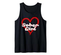 Sober Girl Sobriety Anniversary Recovery Sin Alcohol Camiseta sin Mangas