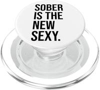 Sober is The New Sexy & Sober Anniversary Sobriety Recovery PopSockets PopGrip para MagSafe