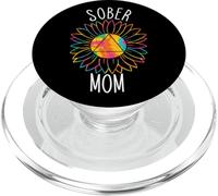 Sober Mamá Abstinencia Alcohólica Madre Sobriedad AA Recuperar PopSockets PopGrip para MagSafe