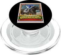 Soberanía Caballo, Carreras de Caballos, Santa Anita, del Mar, Caballo PopSockets PopGrip para MagSafe