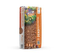 Sobex Virutas de madera Corteza de pino Jardín Mantillo 50 L Naranja gruesa Suelo decorativo