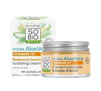 So'Bio Étic | Crema Facial Con Vitamina C, Aloe Vera BIO, Ácido Hialurónico, Potencia la Hidratación y Luminosidad de tu Piel, 50 ml