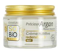 SO'BIO ÉTIC Crème Nutritive Redensifiante Nuit Précieux Argan Peaux Matures