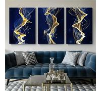 SOBMQ Lienzo Póster Arte Moderno Nórdico Abstracto Cuadros para Pared para Dormitorio Sala de Estar Pasillo Arte de Pared Decoración de Habitaciones-60 * 70cm*3PCS (sin marco)