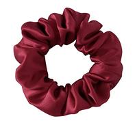 SOBONNY Coletero de seda de morera, 100 % seda, no daña la prevención del encrespamiento, coletero para dormir y dormir, accesorios para el cabello para mujer (rojo vino), 1 unidad