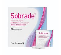 Sobrade Tabletas masticables, paquete de 20 unidades, contra quemaduras durante el embarazo y la lactancia