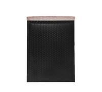 Sobre acolchado negro y rosa para correo, sobres de embalaje impermeables autoadhesivos para envío, embalaje por correo, 30 piezas, negro, 11 * 13cm