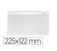 Sobre autoadhesivo q-connect portadocumentos 225x122 mm ventana transparente paquete de 100 unidades - KF21727