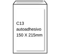 Sobre blanco | con acolchado | 150 x 215 mm | C13 | adhesivo | 100 unidades