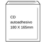 Sobre blanco | con acolchado | 180 x 165 mm | CD | adhesivo | 5 unidades