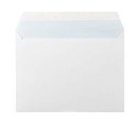 Sobre blanco cuarto 176x231 mm tira de silicona caja de 500 unidades.