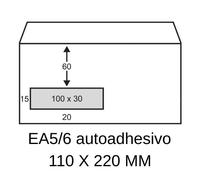 Sobre blanco exclusivo | 110 x 220 mm | adhesivo | EA5/6 | 200 unidades