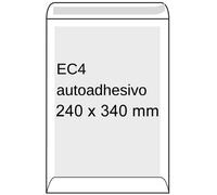 Sobre blanco reforzado | 240 x 340 mm | EC4 | adhesivo | 100 unidades