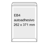 Sobre blanco reforzado | 262 x 371 mm | EB4 | adhesivo | 10 unidades